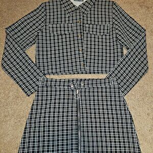 2 piece skirt and jacket set